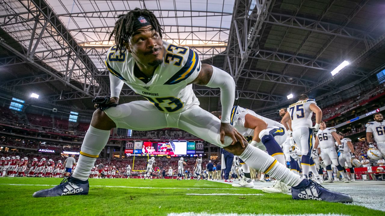 Los Angeles Chargers safety Derwin James Jr. runs a drill during the NFL  football team's camp in Costa Mesa, Calif., Tuesday, June 13, 2023. (AP  Photo/Jae C. Hong Stock Photo - Alamy