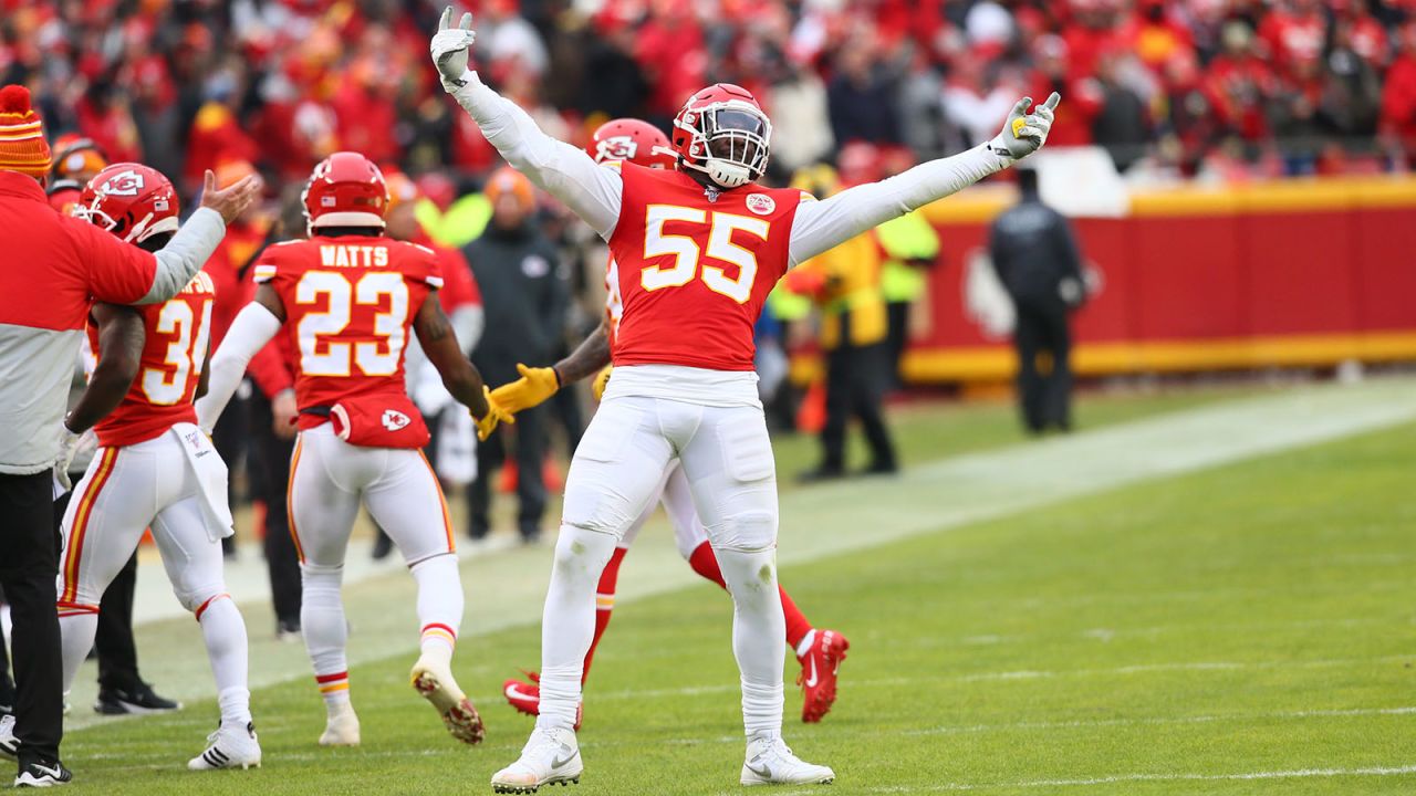 The Kansas City Chiefs take on the Houston Texans in the NFL Divisional Playoff game at Arrowhead Stadium on January 12, 2019.