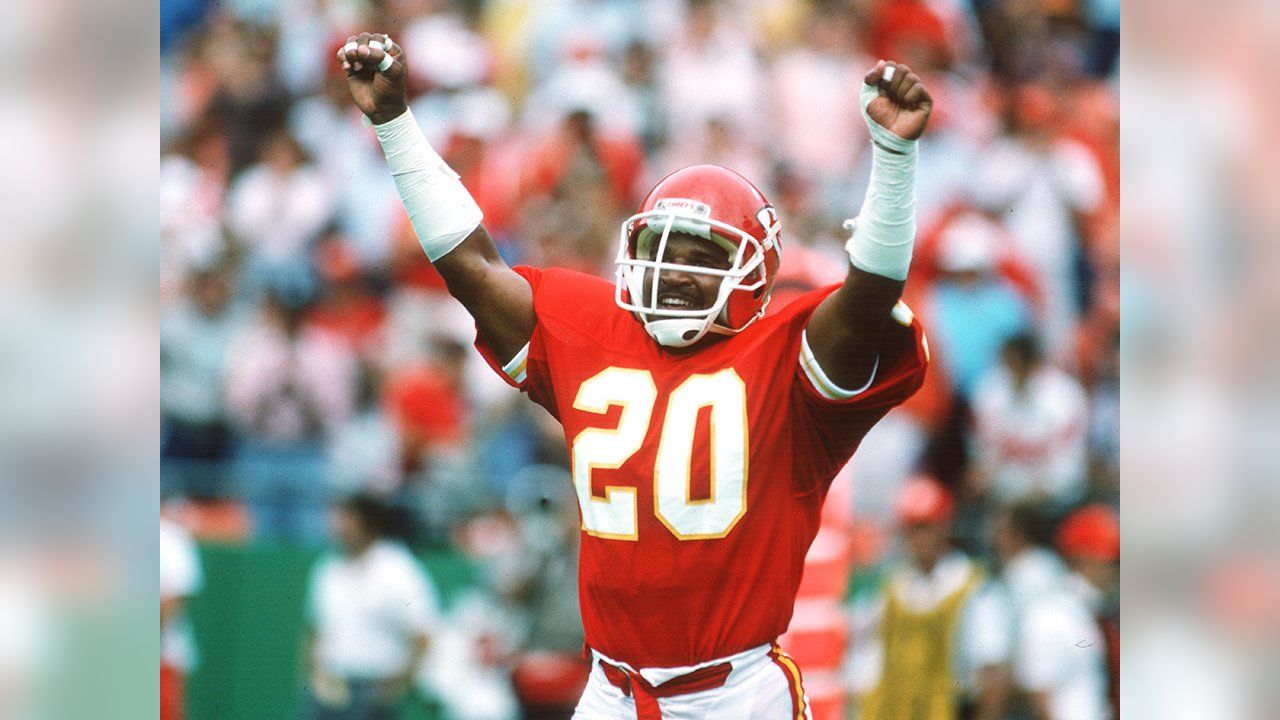 Defensive back Deron Cherry of the Kansas City Chiefs in action News  Photo - Getty Images