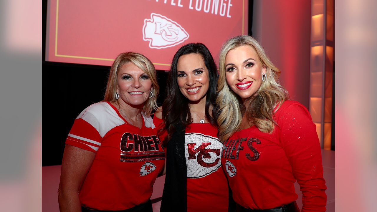 The Hunt family of the Kansas City Chiefs arrive on the red carpet at the  Fox Theatre for the NFL Honors during Super Bowl LIII week in Atlanta on  February 2, 2019.