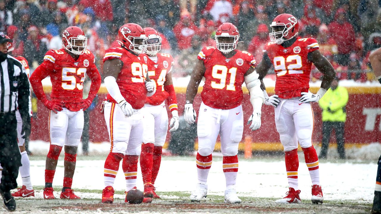 Kansas City, United States. 15th Dec, 2019. Kansas City Chiefs players  celebrate after defeating the Denver Broncos at Arrowhead Stadium in Kansas  City, Missouri on Sunday, December 15, 2019. Photo by Kyle