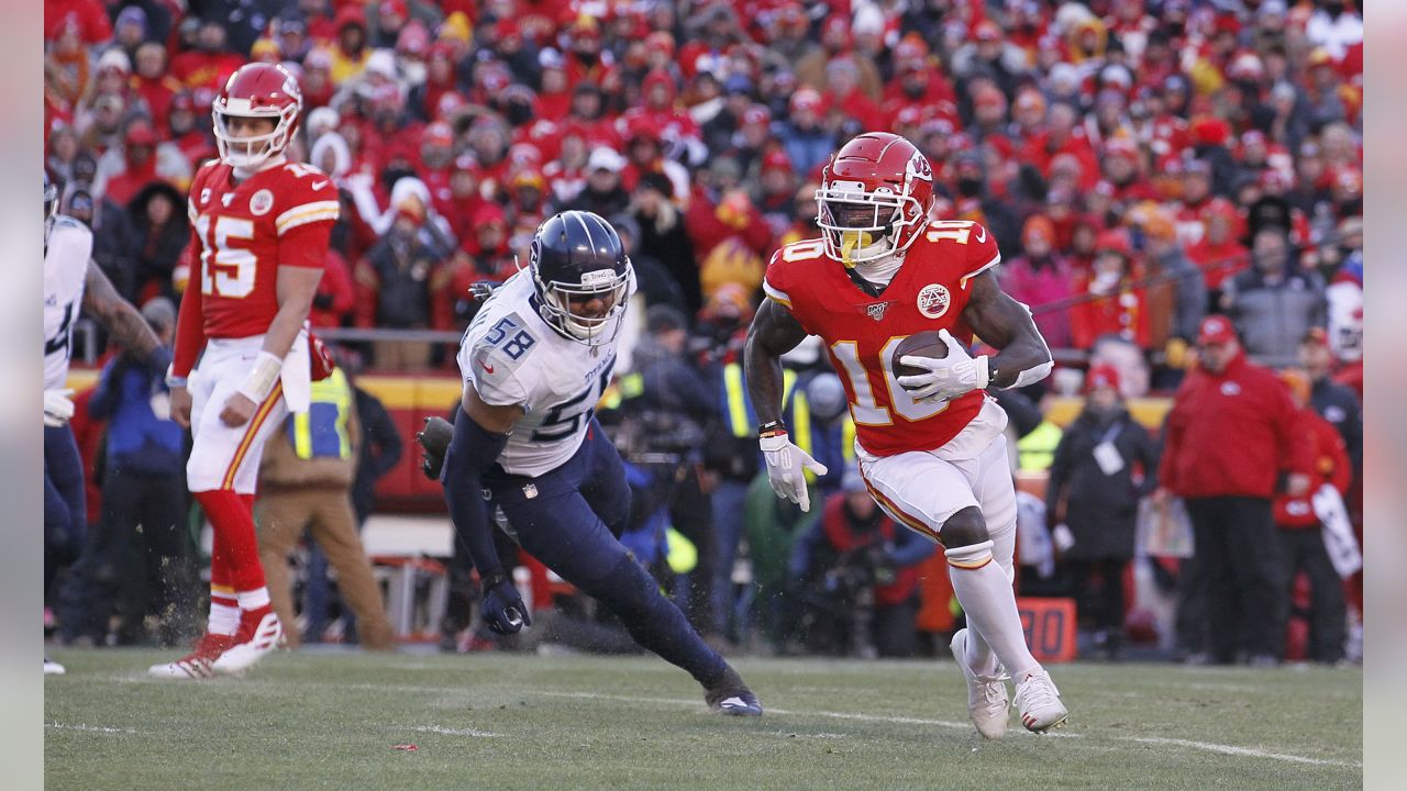 Chiefs charge on: Kansas City denies Titans in AFC Championship