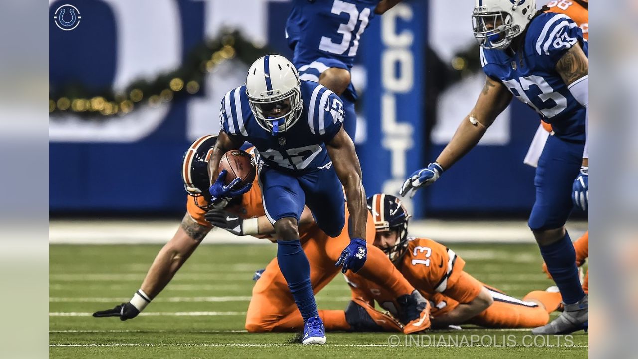 October 22, 2017: Indianapolis Colts safety Matthias Farley (41) during NFL  football game action between the Jacksonville Jaguars and the Indianapolis  Colts at Lucas Oil Stadium in Indianapolis, Indiana. Jacksonville defeated  Indianapolis