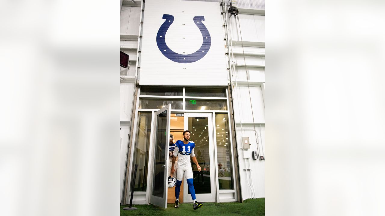 August 27, 2022: Indianapolis Colts wide receiver Dezmon Patmon (10) and  Indianapolis Colts tight end Jelani Woods (80) during NFL football preseason  game action between the Tampa Bay Buccaneers and the Indianapolis