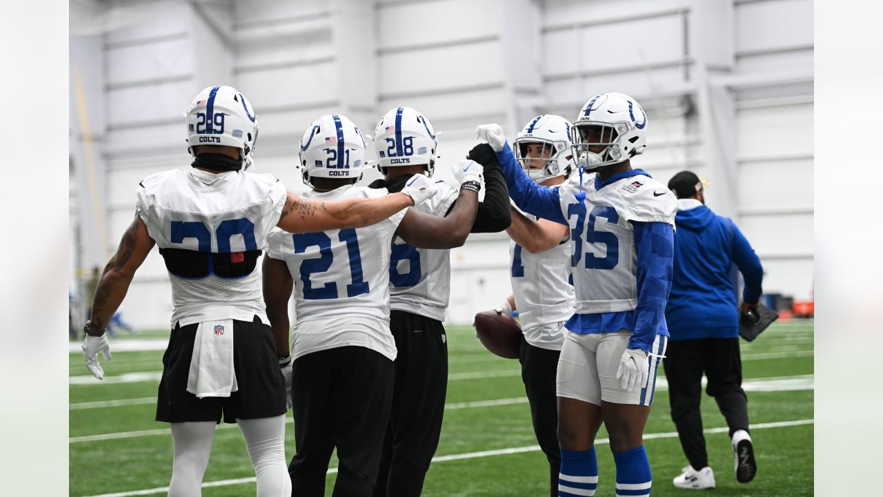 Indianapolis Colts running back Deon Jackson (35) in action