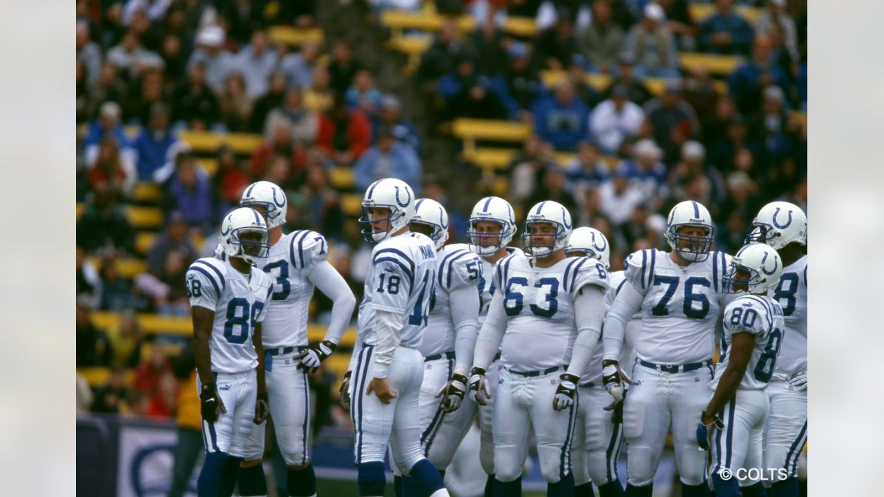 Indianapolis Colts quarterback Peyton Manning (18) after an NFL AFC wild  card football playoff game between