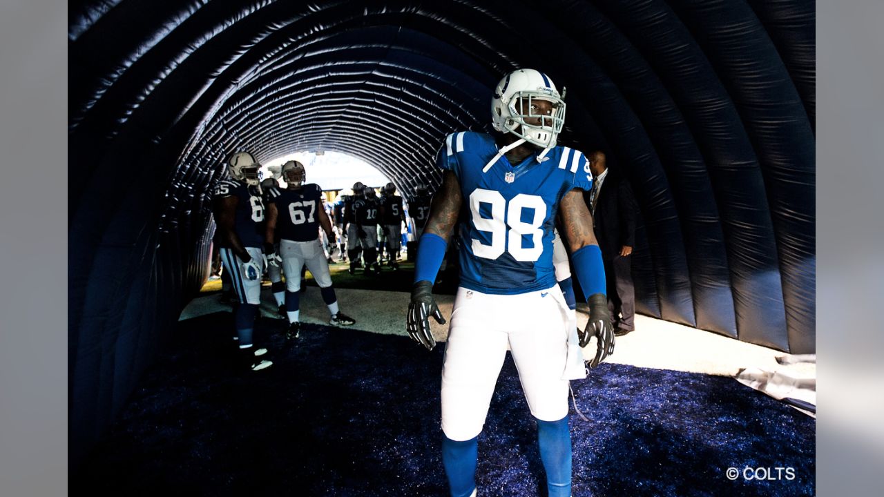 Indianapolis Colts to Don Throwbacks, Induct Robert Mathis into Ring of  Honor against Tampa Bay Buccaneers - Sports Illustrated Indianapolis Colts  News, Analysis and More