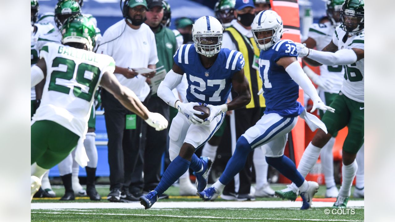 Signed by the Colts in March, CB Xavier Rhodes is trying to use the chip on  his shoulder to get back to his All-Pro status