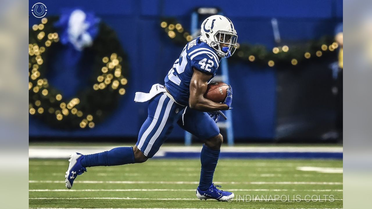 October 22, 2017: Indianapolis Colts safety Matthias Farley (41) during NFL  football game action between the Jacksonville Jaguars and the Indianapolis  Colts at Lucas Oil Stadium in Indianapolis, Indiana. Jacksonville defeated  Indianapolis