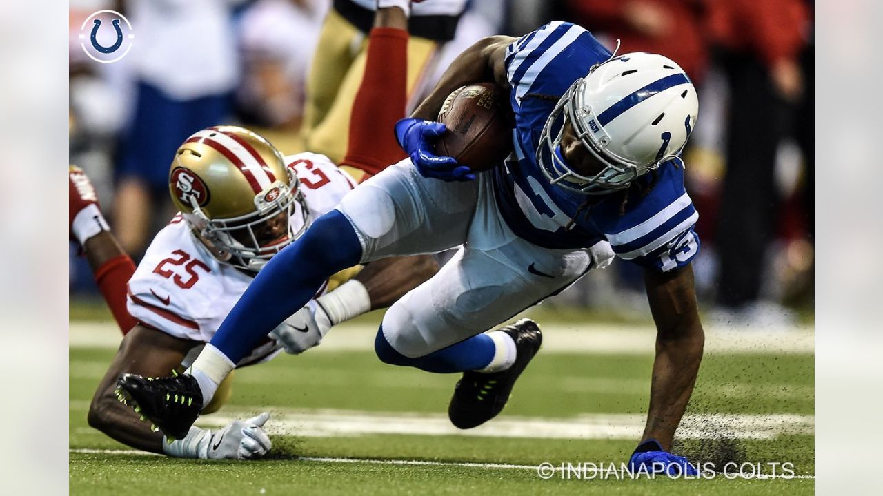 August 25, 2018: San Francisco 49ers quarterback Jimmy Garoppolo (10)  during pregame of NFL football preseason game action between the San  Francisco 49ers and the Indianapolis Colts at Lucas Oil Stadium in