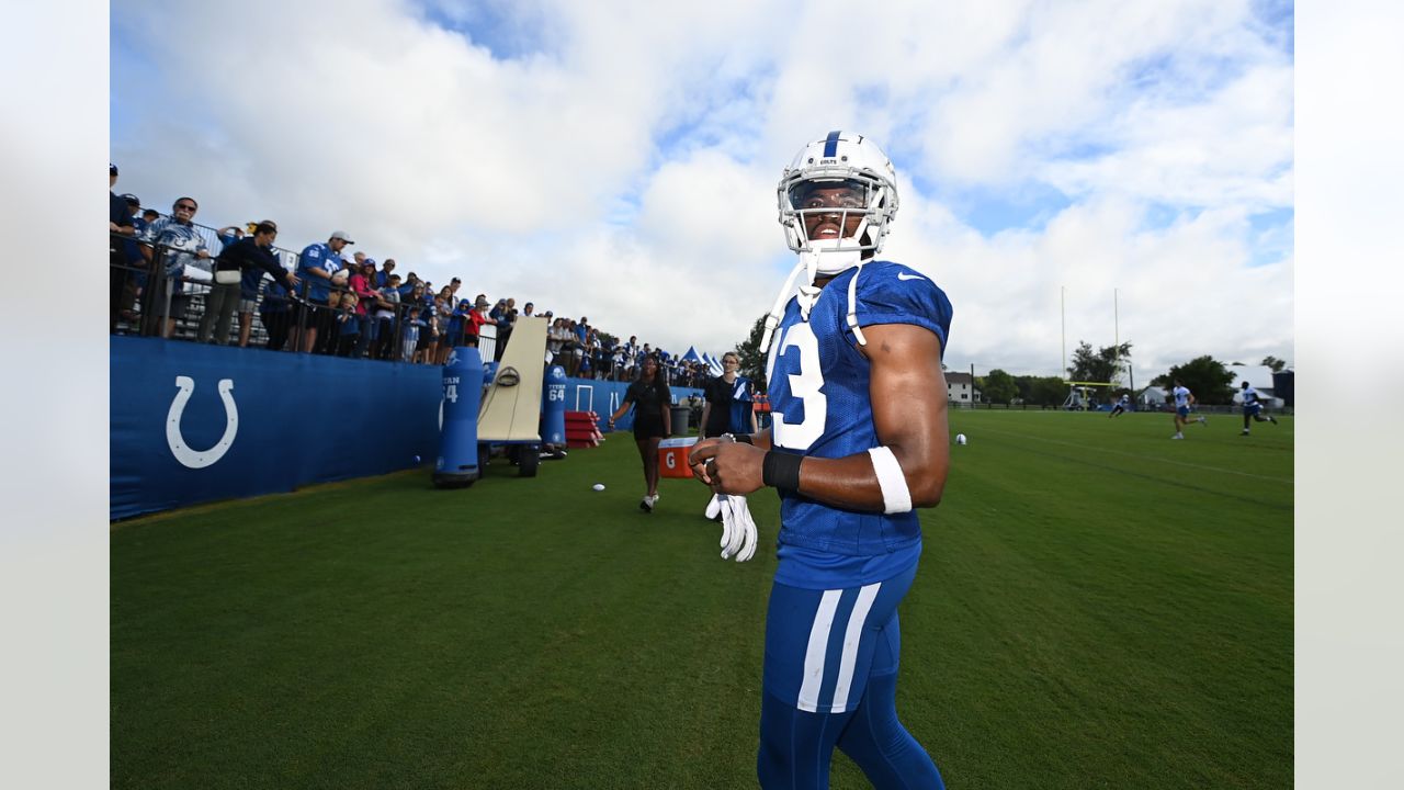 Indianapolis Colts wide receiver Alec Pierce (14) in action against the Philadelphia  Eagles during an NFL pre-season football game, Thursday, Aug. 24, 2023, in  Philadelphia. (AP Photo/Rich Schultz Stock Photo - Alamy