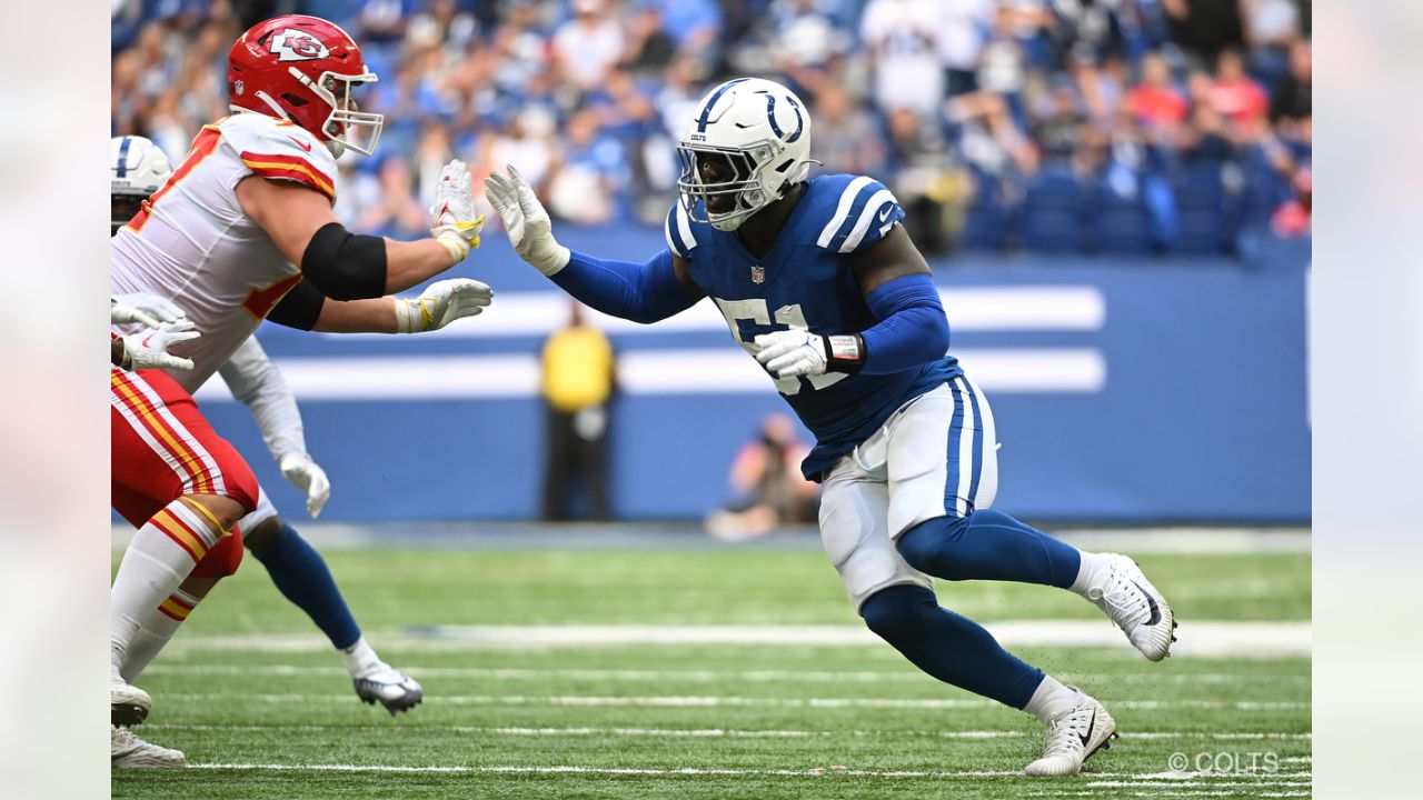 Indianapolis Colts tight end Jelani Woods (80) wears Salute to Service  stickers on his helmet before an NFL football game against the Dallas  Cowboys, Sunday, Dec. 4, 2022, in Arlington, Texas. Dallas