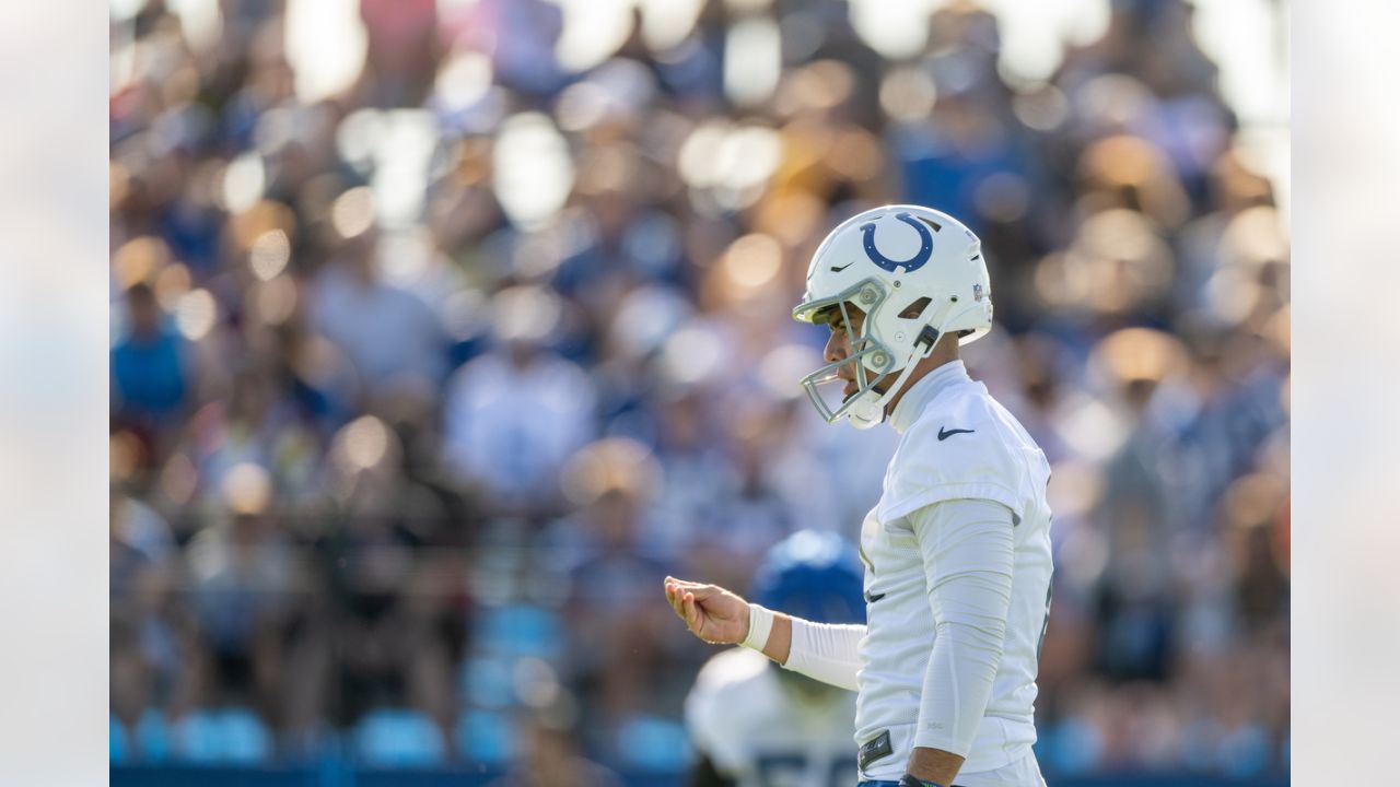 Indianapolis Colts cornerback Kenny Moore II (23) warms up before an NFL  football game against the Chicago Bears, Saturday, Aug. 19, 2023, in  Indianapolis. (AP Photo/Zach Bolinger Stock Photo - Alamy