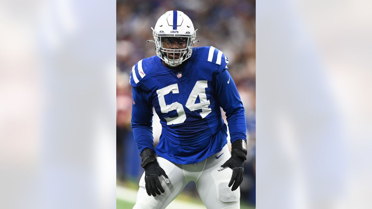 Indianapolis, Indiana, USA. 30th Oct, 2022. Indianapolis Colts quarterback  Sam Ehlinger (4) during pregame of NFL football game against the Washington  Commanders in Indianapolis, Indiana. John Mersits/CSM/Alamy Live News Stock  Photo 