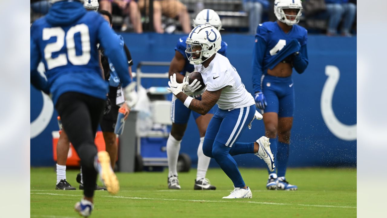 Indianapolis Colts wide receiver Alec Pierce (14) in action against the Philadelphia  Eagles during an NFL pre-season football game, Thursday, Aug. 24, 2023, in  Philadelphia. (AP Photo/Rich Schultz Stock Photo - Alamy