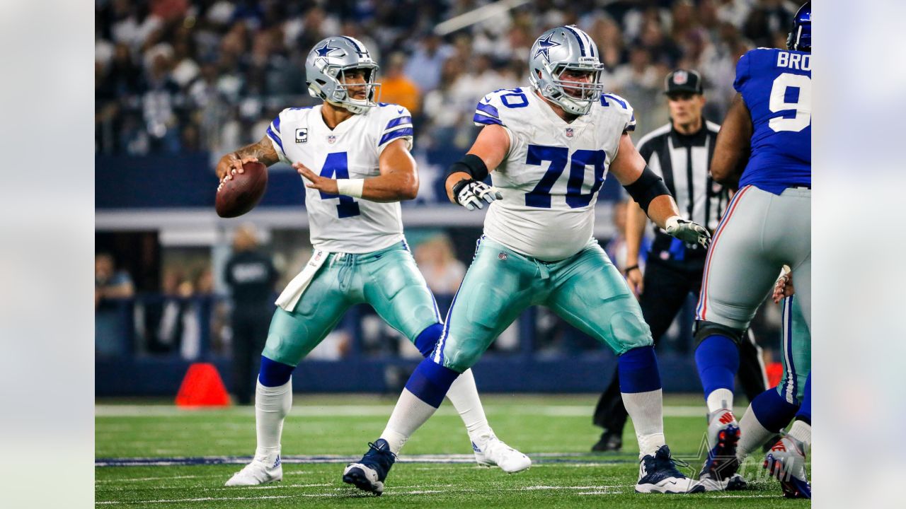 Dallas Cowboys Dak Prescott throws a pass in the first half against the New  York Giants in week 14 of the NFL at MetLife Stadium in East Rutherford,  New Jersey on December