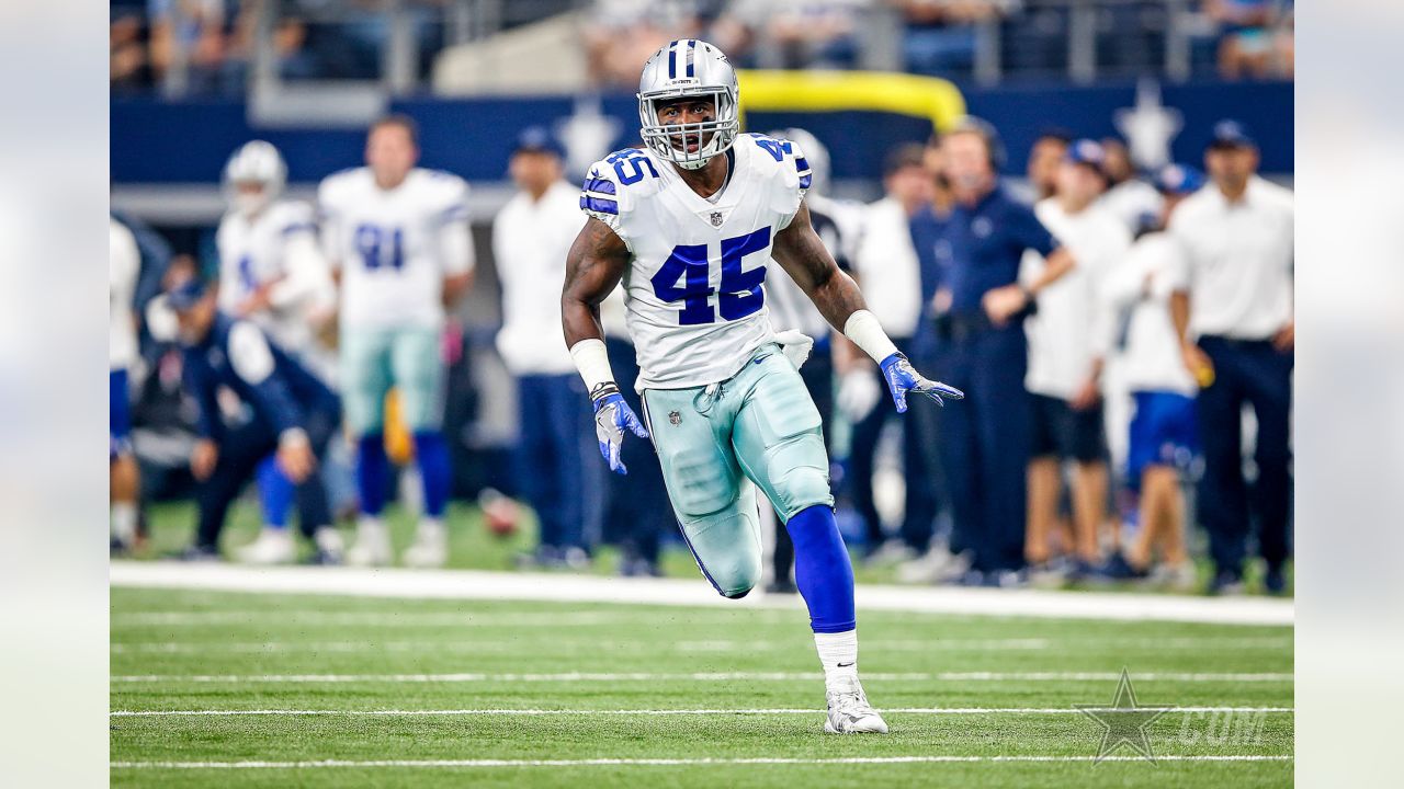 October 01, 2017: A Dallas fan dresses up during an NFL football game  between the Los Angeles Rams and the Dallas Cowboys at AT&T Stadium in  Arlington, TX Los Angeles defeated Dallas