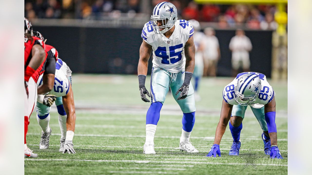 November 19, 2017: Dallas Cowboys running back Rod Smith #45 before an NFL  football game between the Philadelphia Eagles and the Dallas Cowboys at  AT&T Stadium in Arlington, TX Philadelphia defeated Dallas