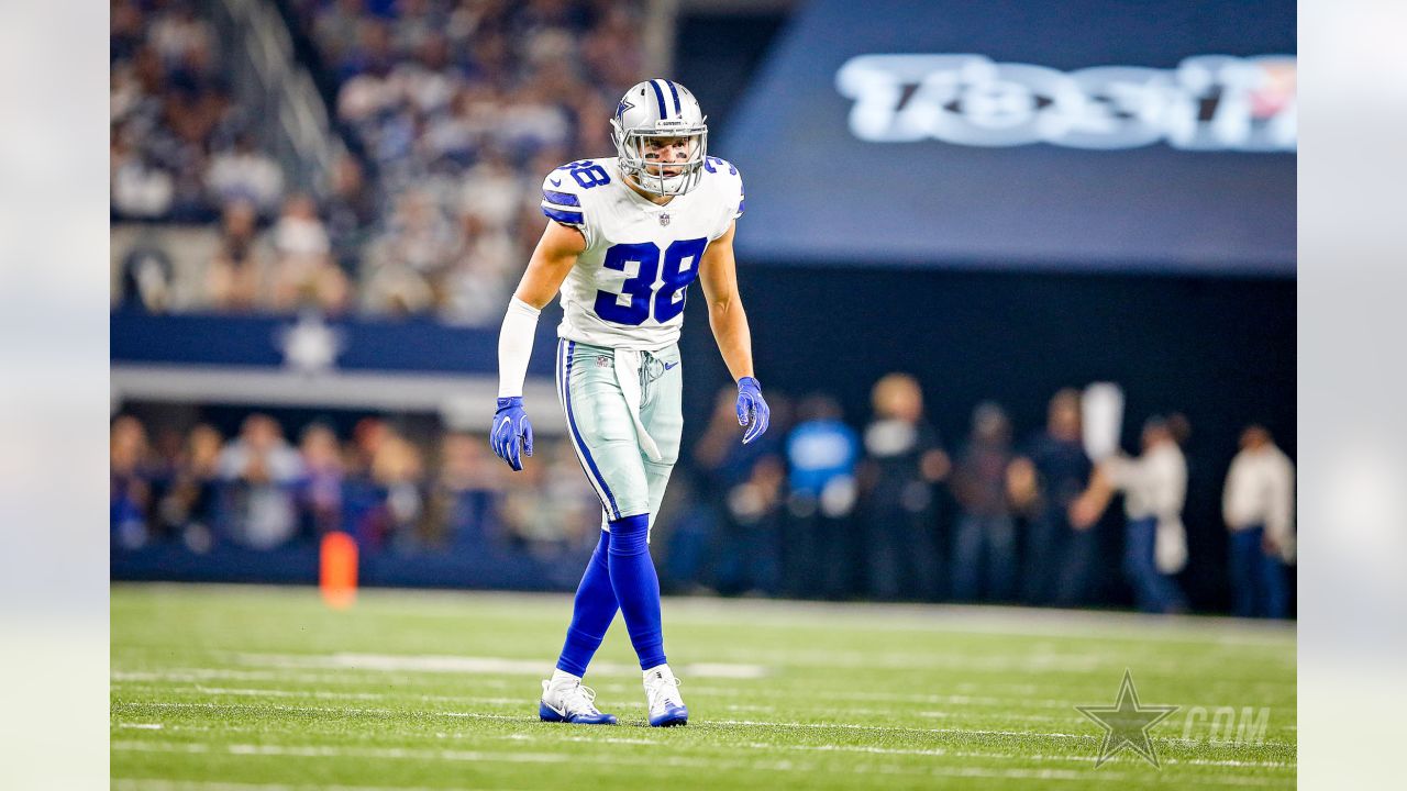 Dallas Cowboys defensive tackle Isaac Alarcon (60) is seen during the  second half of an NFL football game against the Las Vegas Raiders,  Saturday, Aug. 26, 2023, in Arlington, Texas. Dallas won