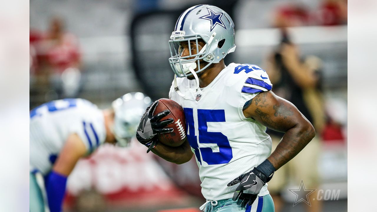 November 19, 2017: Dallas Cowboys running back Rod Smith #45 before an NFL  football game between the Philadelphia Eagles and the Dallas Cowboys at  AT&T Stadium in Arlington, TX Philadelphia defeated Dallas