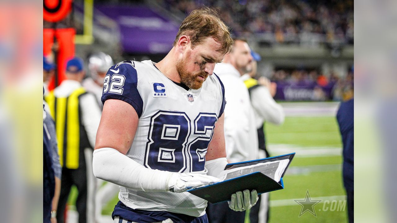 Dallas Cowboys tight end Jason Witten (82) stands on the field during an  organized team activity at its NFL football training facility in Frisco,  Texas, Wednesday, May 29, 2019. (AP Photo/Ron Jenkins