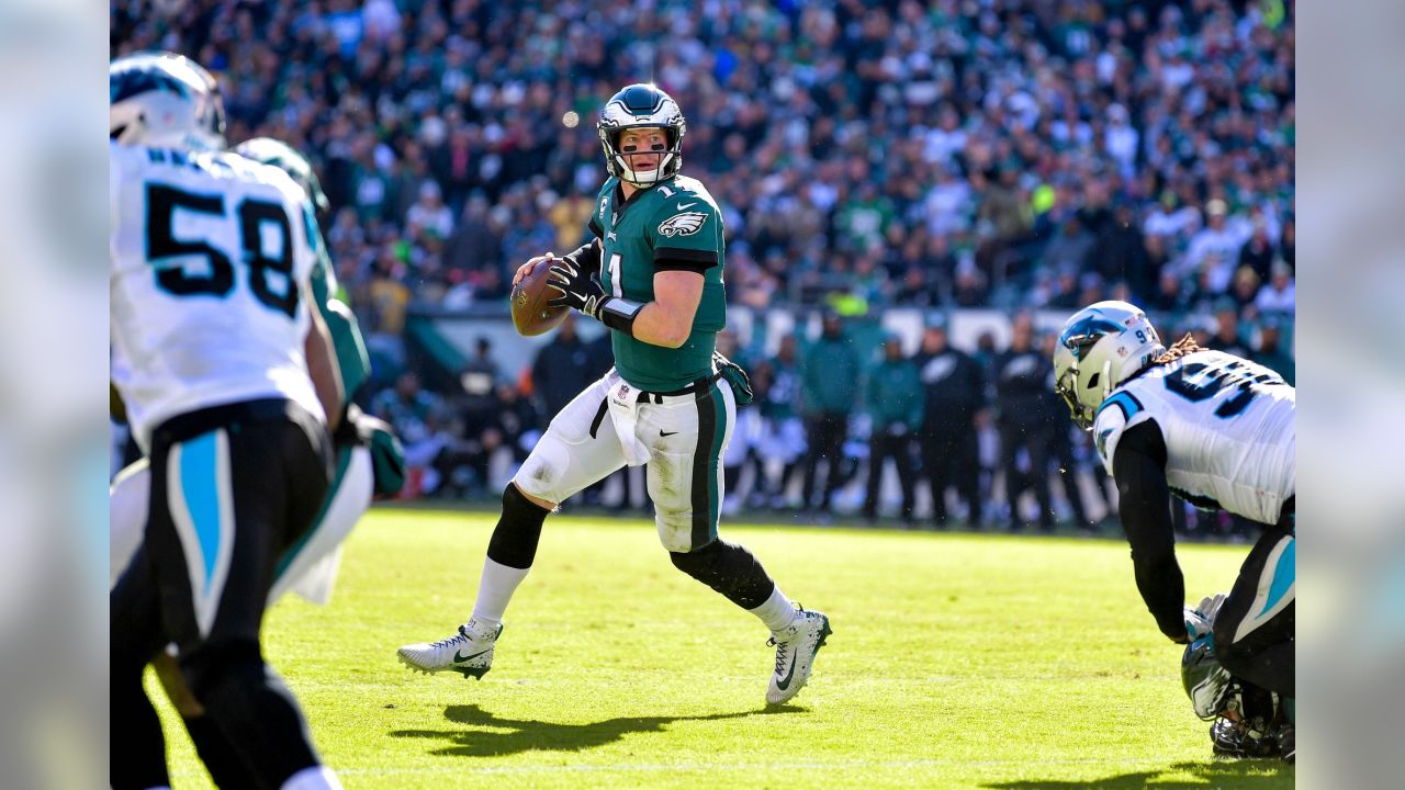 Carson Wentz shows of Super Bowl Ring