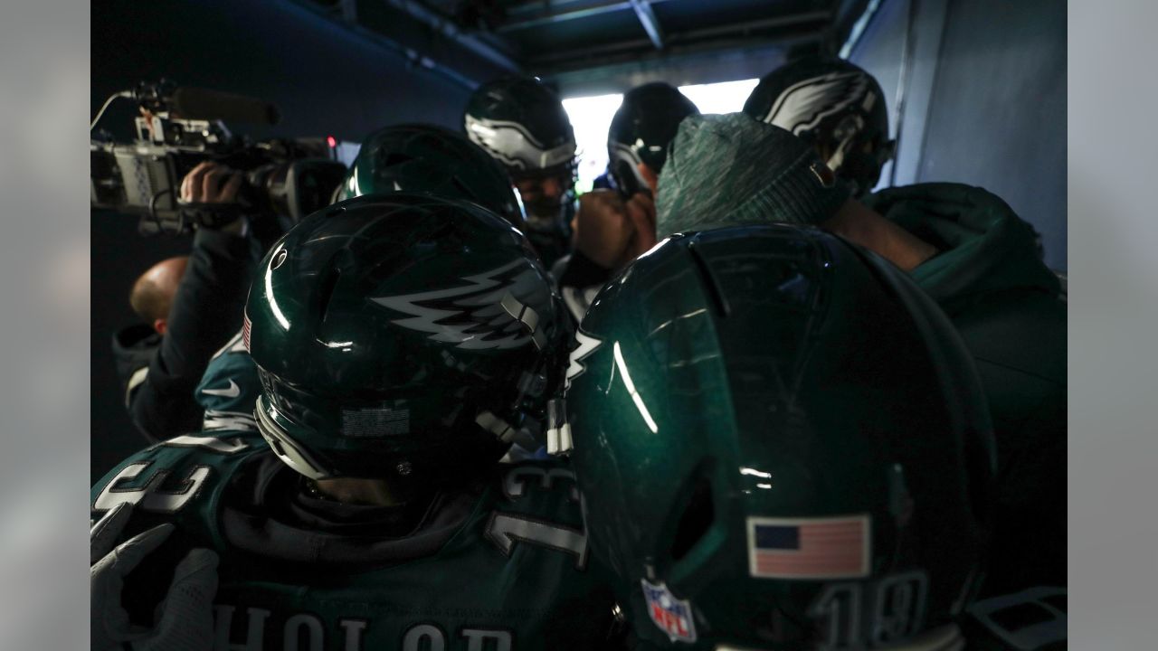 Mike Trout was cheering on the Eagles in a dog mask at the NFC