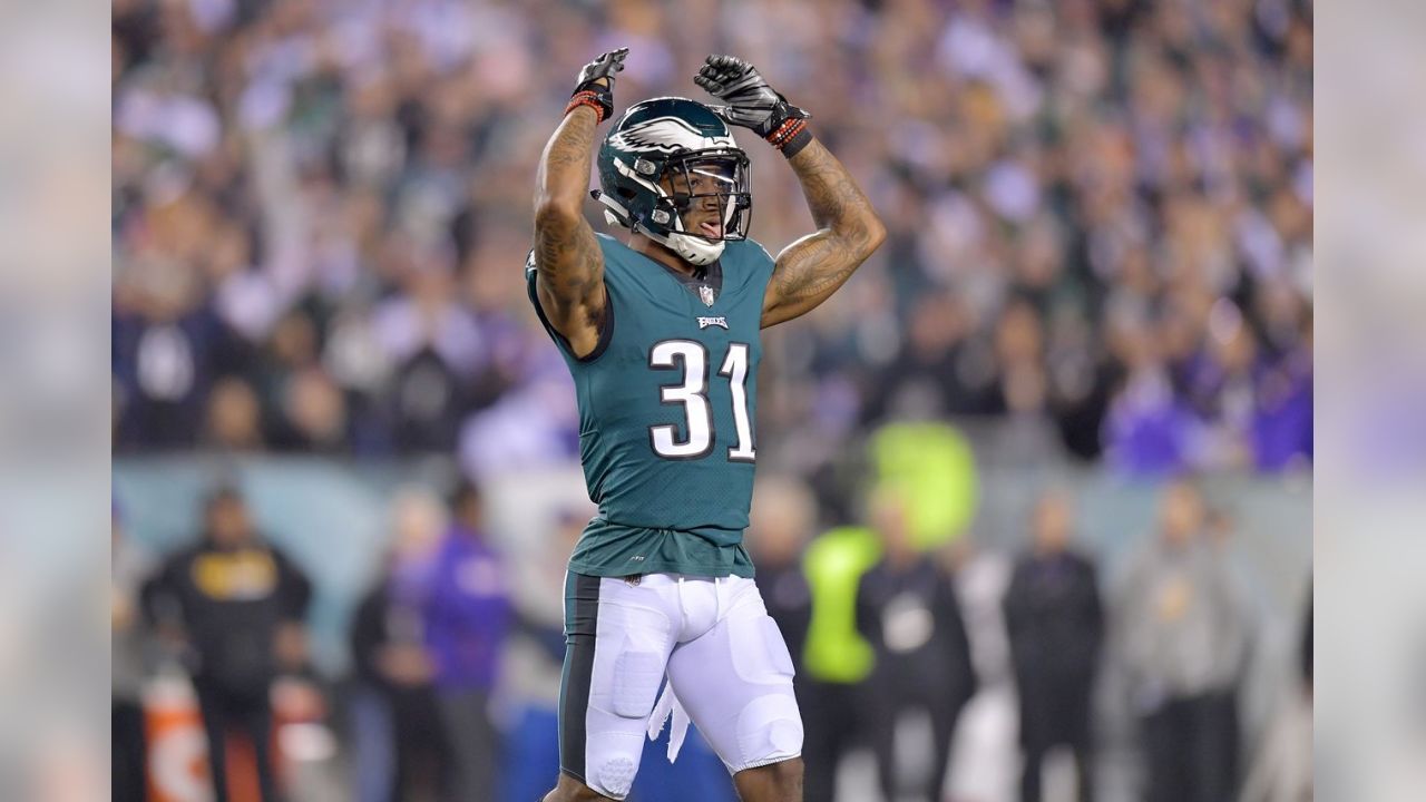 Jalen Mills Signed 11×14 Photo – Eagles Super Bowl LII Confetti