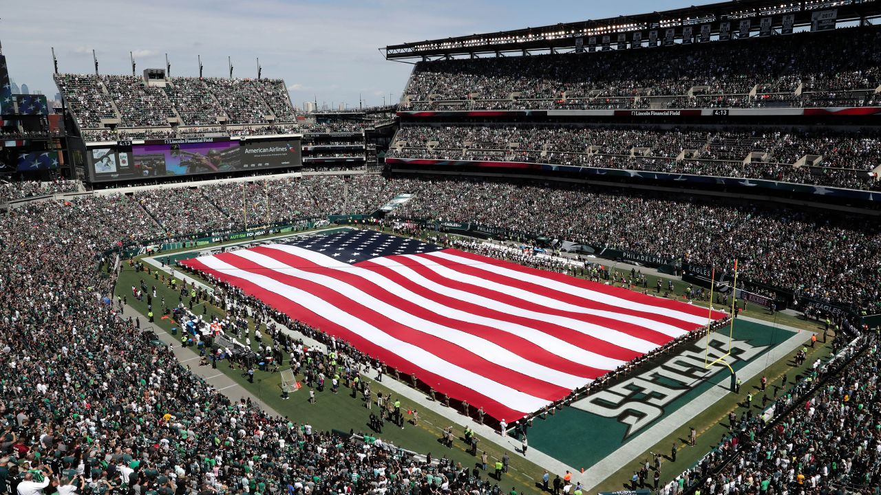 Eagles fans take over Washington's stadium, with many turning