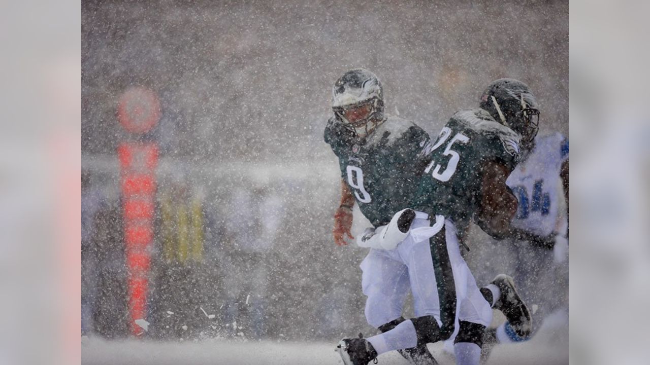 LeSean McCoy Snow Bowl Philadelphia Eagles Framed Football