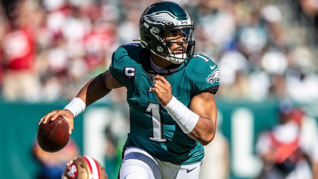 Eagles Nation on X: BREAKING: Jalen Hurts has switched his jersey number  from #2, to #1. #Eagles  / X