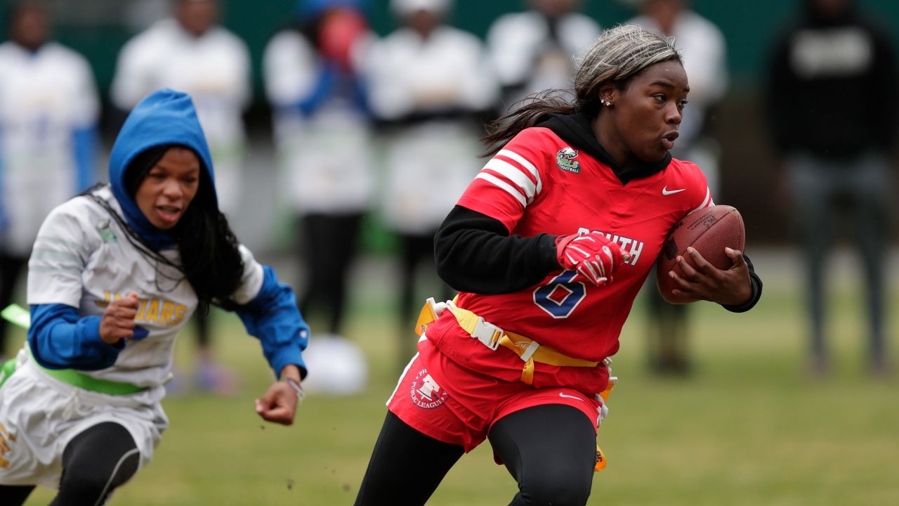 The Eagles' girls' high school flag football league is breaking down  barriers