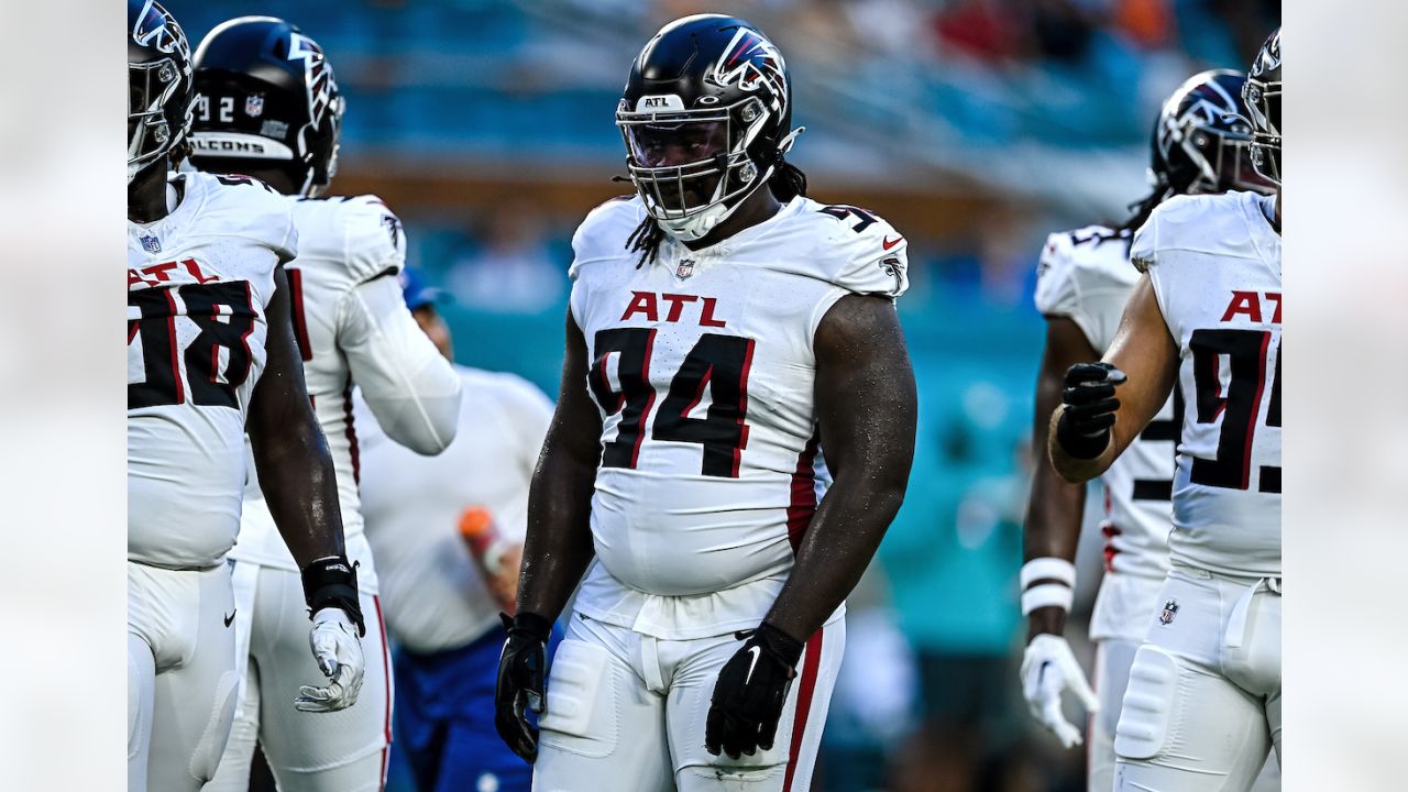 Atlanta Falcons cornerback Dee Alford (37) walks off the field after an NFL  football game against