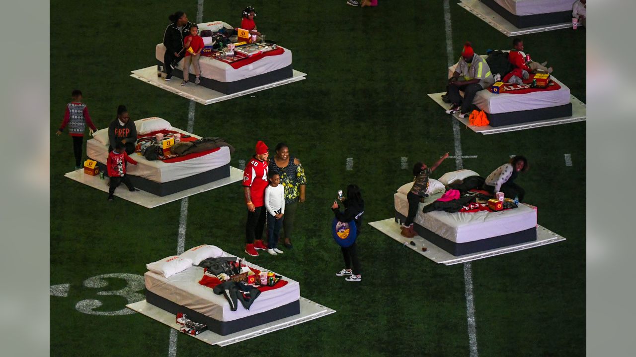 Mattress Firm provides movie night to children at Mercedes-Benz Stadium