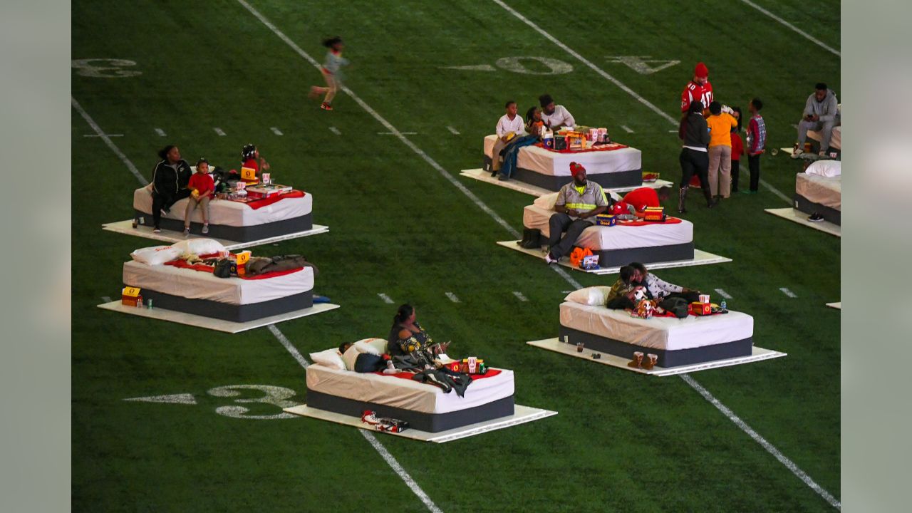 Mattress Firm provides movie night to children at Mercedes-Benz Stadium