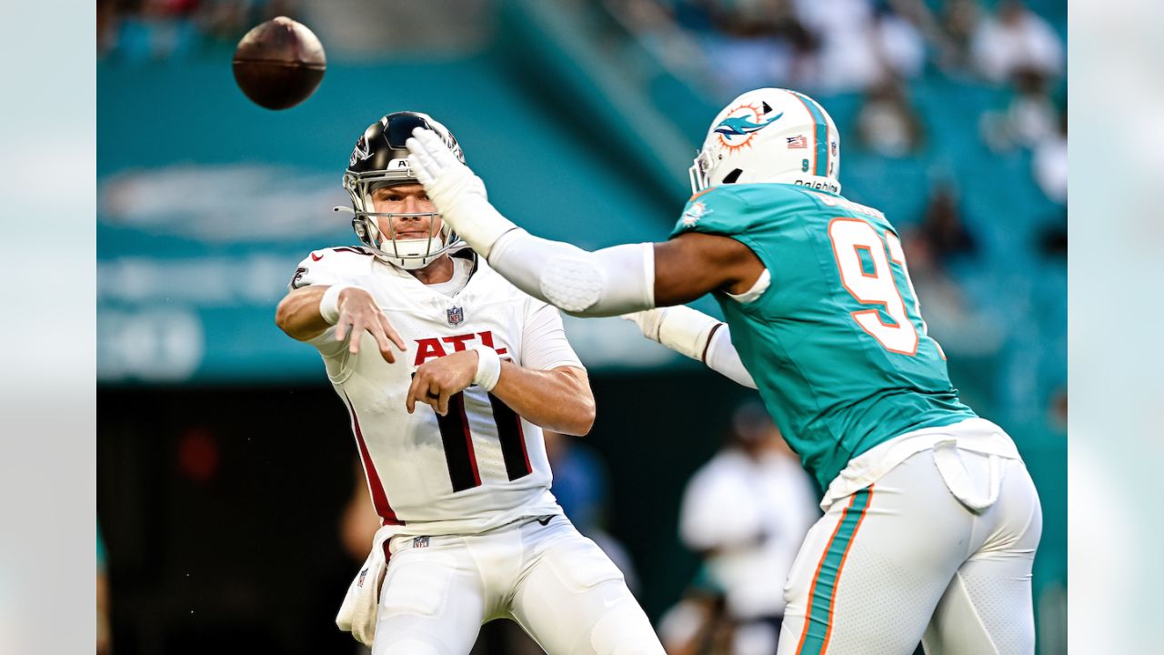 Watch: Falcons QB Logan Woodside on the win over the Dolphins
