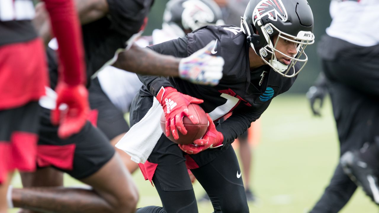 Falcons receivers Julio Jones, Calvin Ridley practice toe drag catches