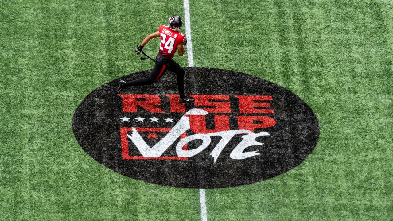 Falcons debut new uniforms for “Rise up and Vote” home game and