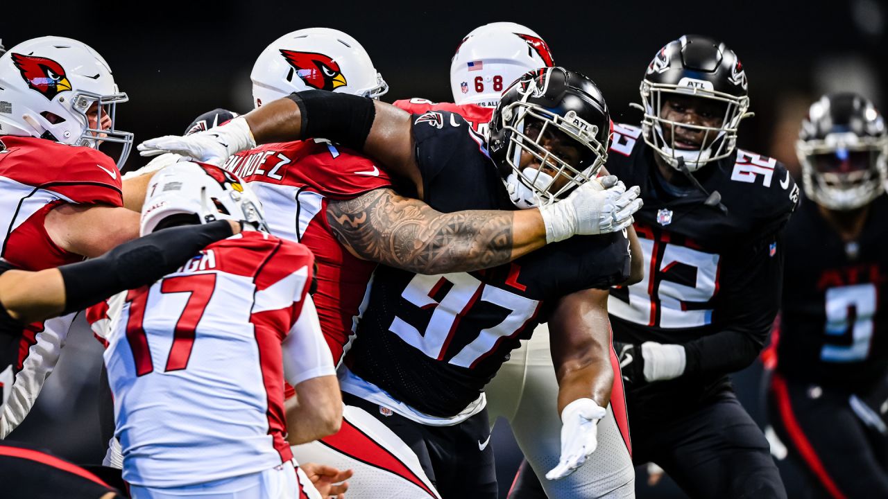 Arthur Jones #97 of the Baltimore Ravens reacts as he walks back ot the  locker room