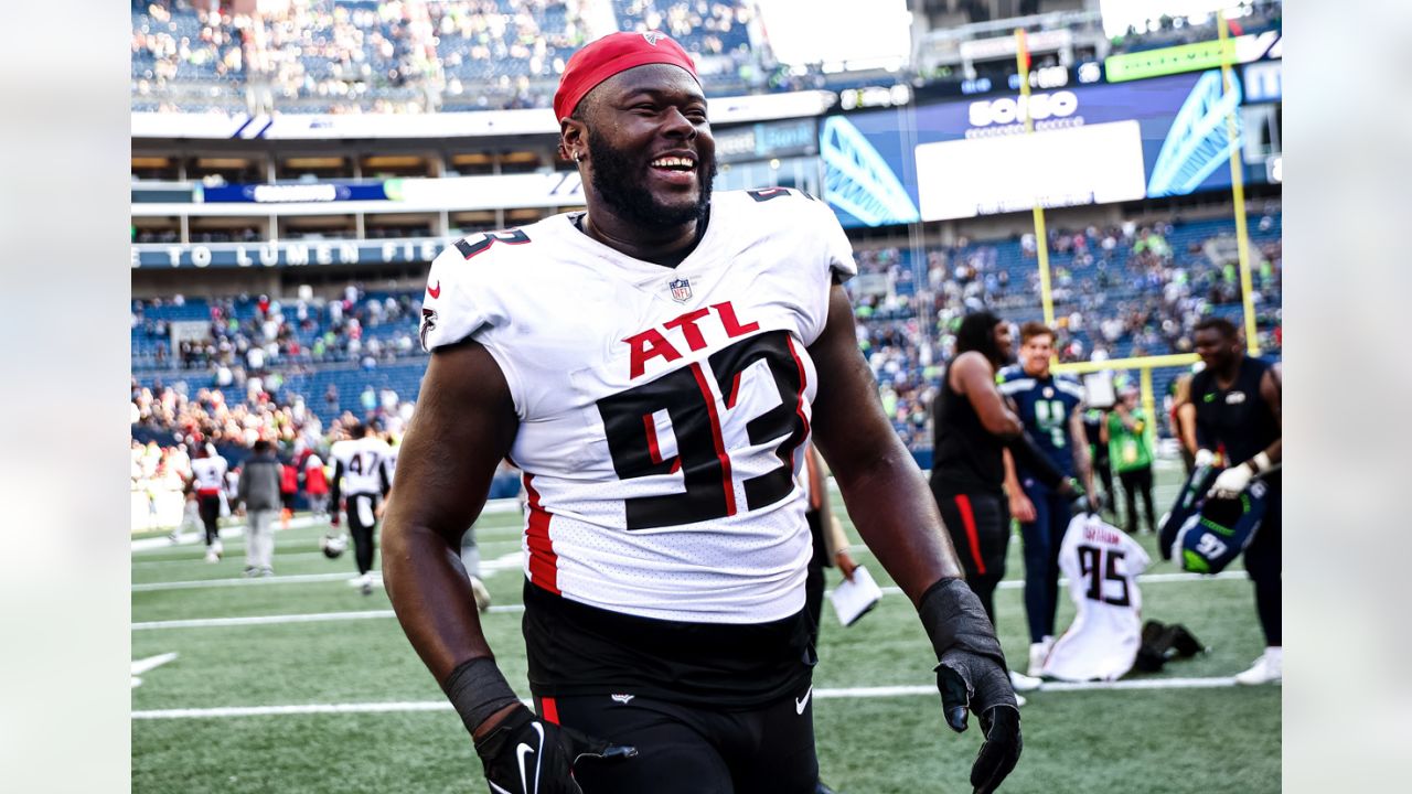 Atlanta Falcons defensive tackle Timmy Horne (93) pictured before