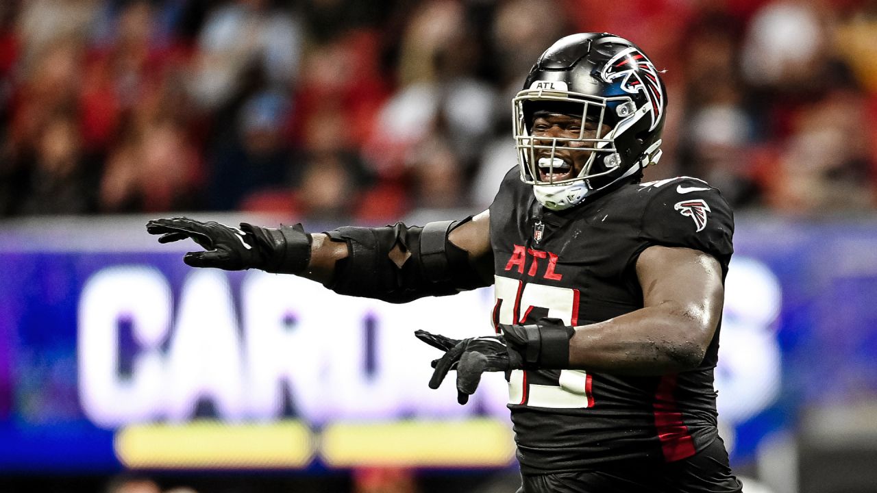 Atlanta Falcons defensive tackle Timmy Horne (93) pictured before