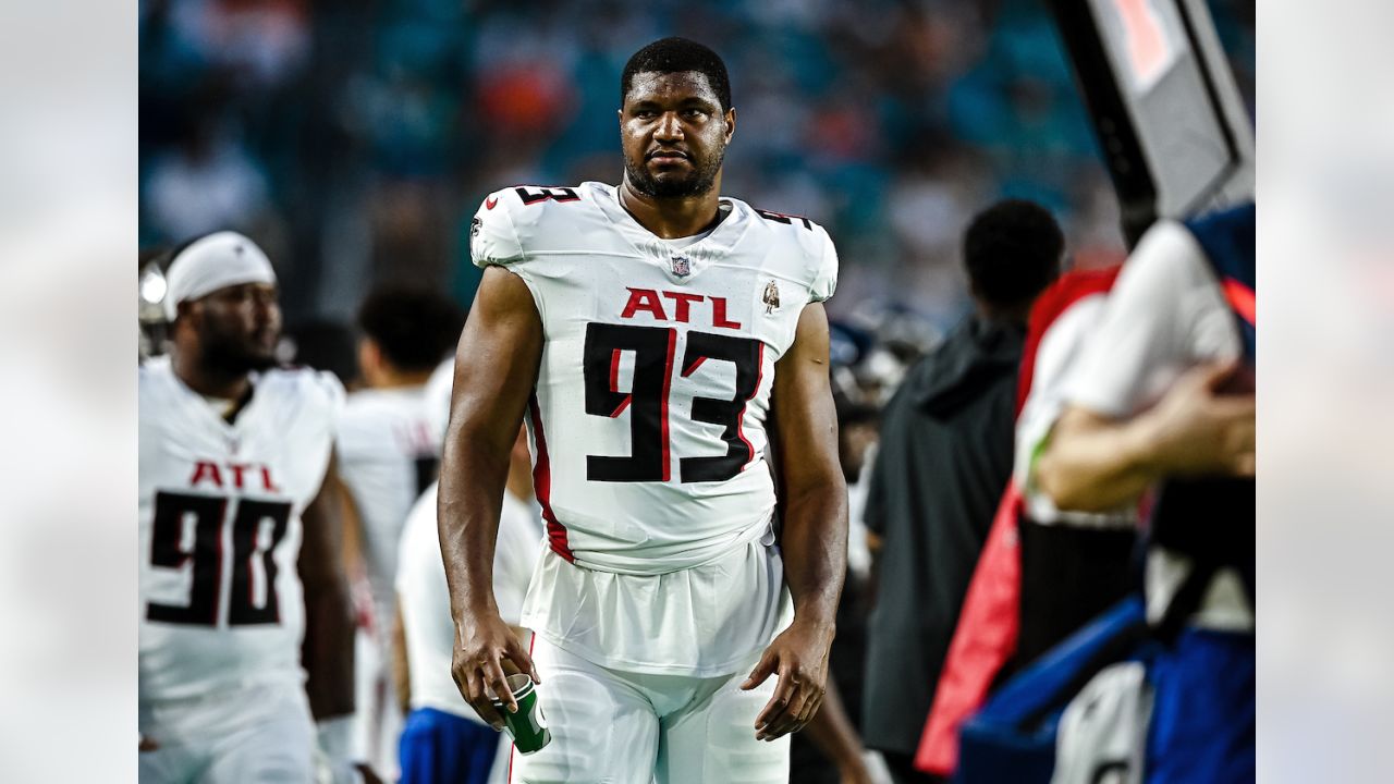 Atlanta Falcons cornerback Dee Alford (37) walks off the field