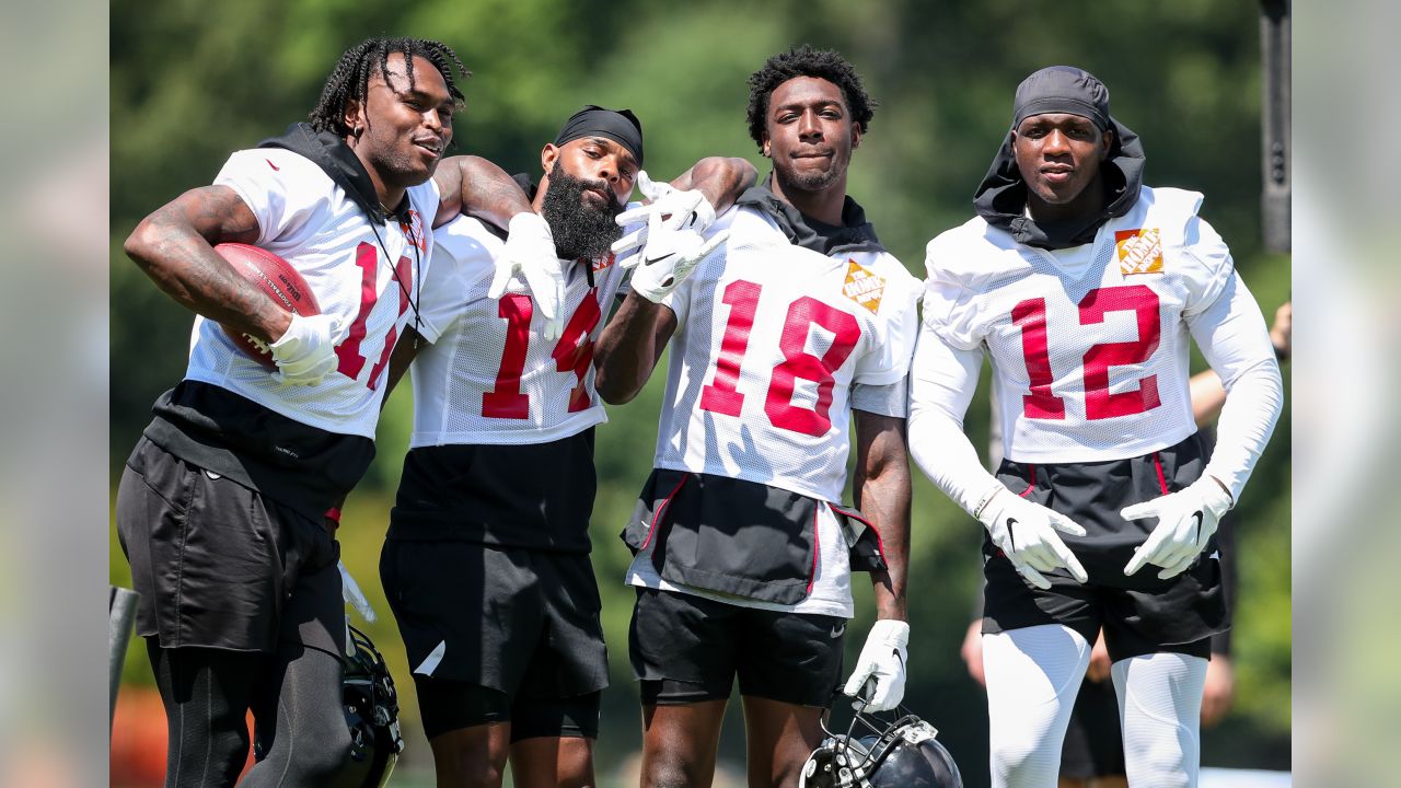 WR Julio Jones, WR Justin hardy, WR Calvin Ridley, WR Mohamed Sanu