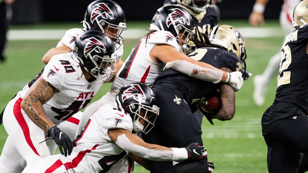 Atlanta Falcons quarterback Matt Ryan (2) scrambles in the second half of  an NFL football game against the New Orleans Saints in New Orleans, Sunday,  Nov. 10, 2019. (AP Photo/Rusty Costanza Stock