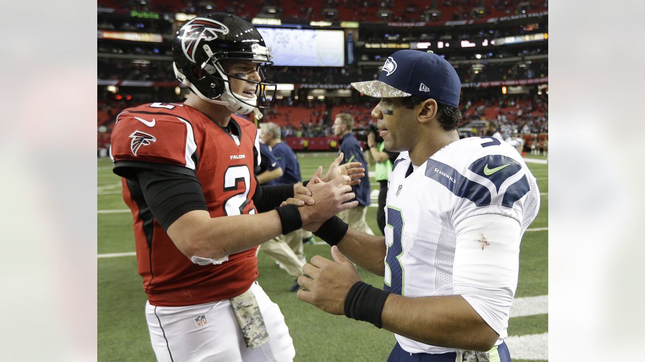 Atlanta Falcons quarterback Matt Ryan (2) runs during the second half of an  NFL football game