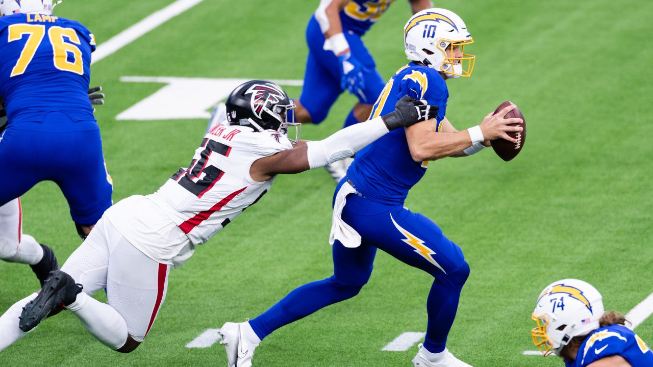 Three interceptions by secondary help Chargers beat Falcons - Los