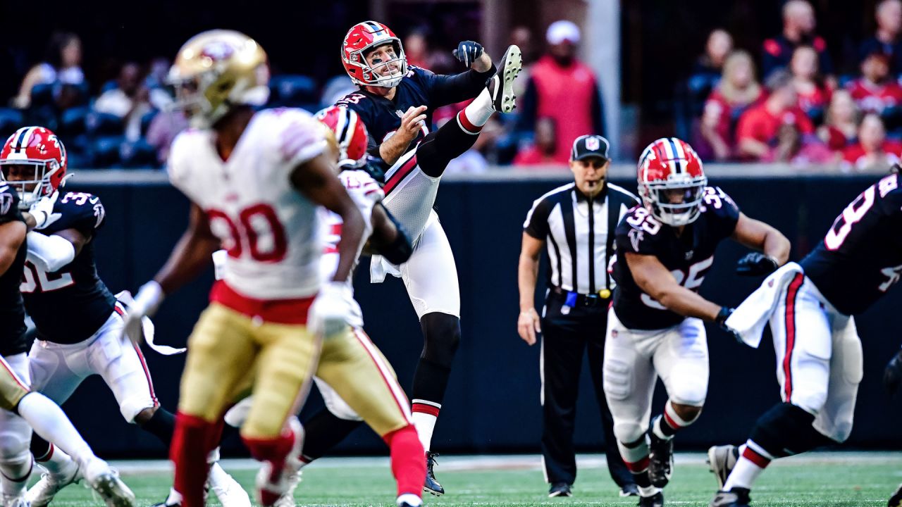 Atlanta Falcons defensive end Arnold Ebiketie (47) rushes on defense  against the Detroit Lions during an NFL football game, Friday, Aug. 12,  2022, in Detroit. (AP Photo/Rick Osentoski Stock Photo - Alamy