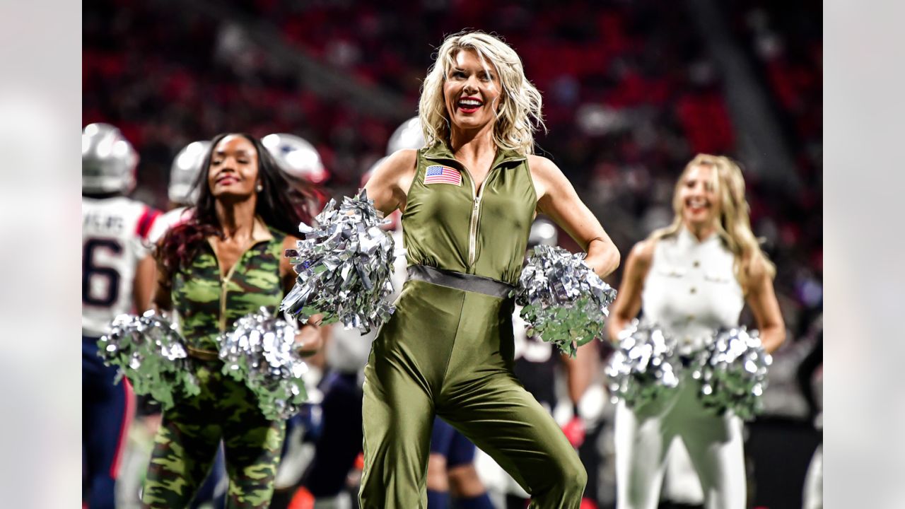 ATLANTA, GA - NOVEMBER 06: Falcons cheerleaders in their Salute To