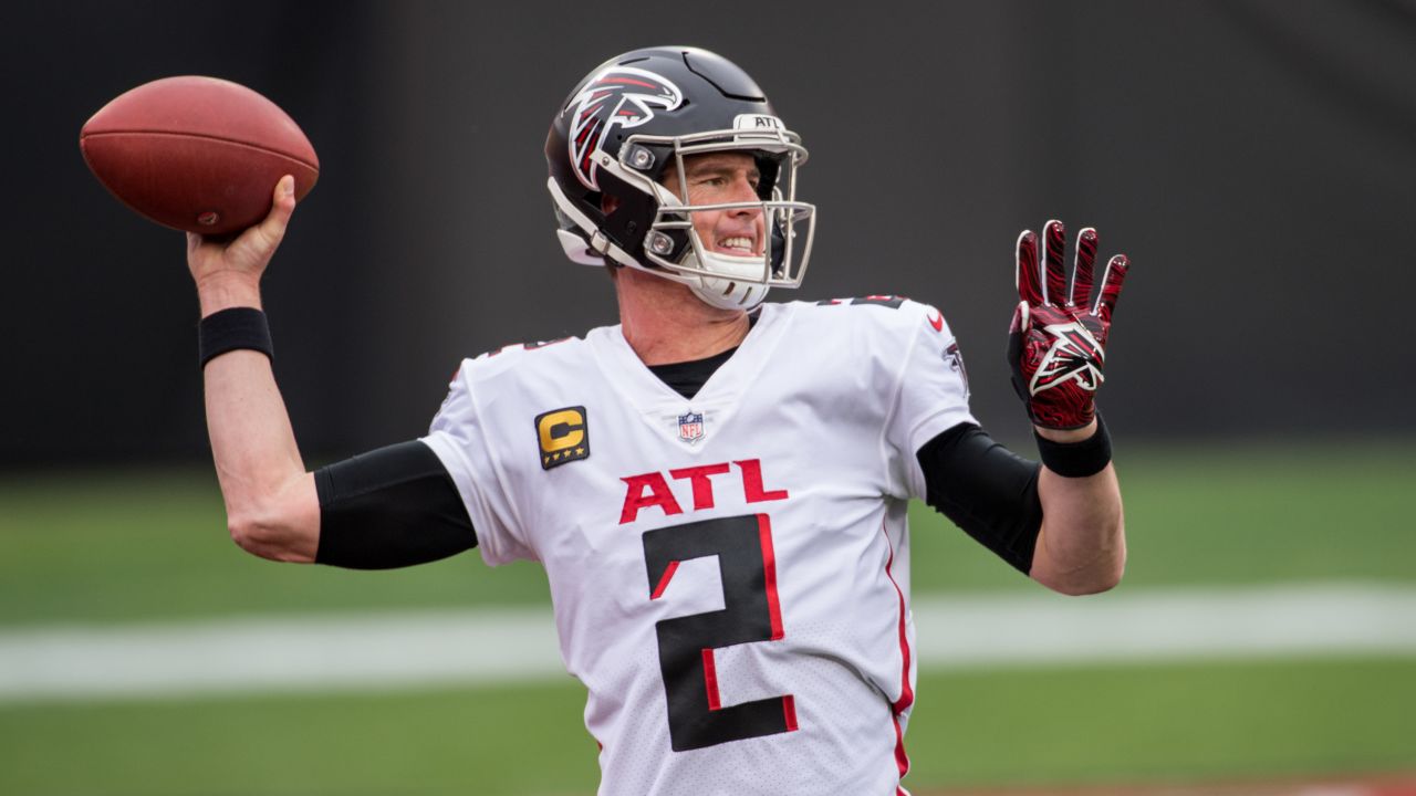 November 28, 2021 - Jacksonville, FL, U.S: Atlanta Falcons quarterback Matt  Ryan (2) during 1st half NFL football game between the Atlanta Falcons and  the Jacksonville Jaguars at TIAA Bank Field in