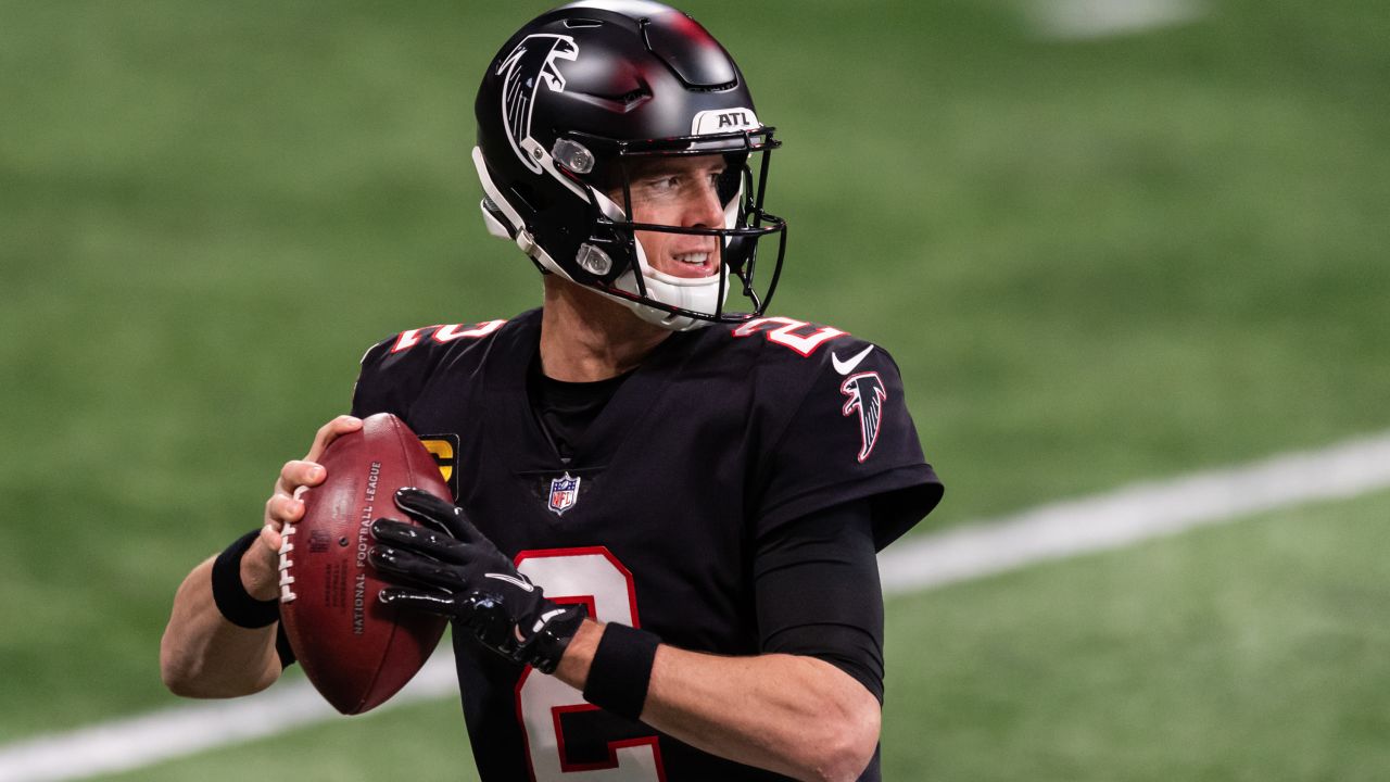 Atlanta Falcons wide receiver Christian Blake #13 runs out of the tunnel  during pregame against the …